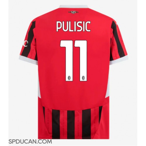 Muški Nogometni Dres AC Milan Christian Pulisic #11 Domaci 2024-25 Kratak Rukav